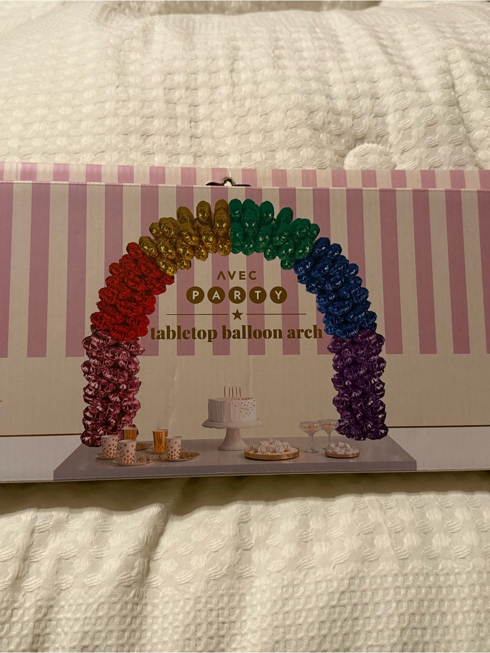 Rainbow Tabletop Balloon Arch - Multicolor